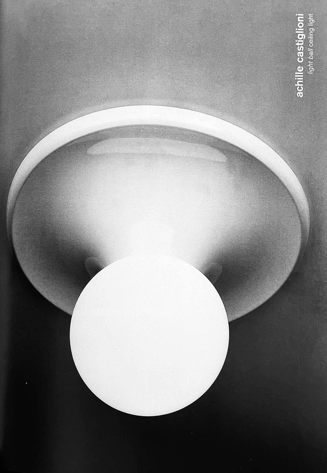 Petite 1960s Achille Castiglioni & Pier Giacomo 'Light Ball' Wall / Ceiling Lamp 1