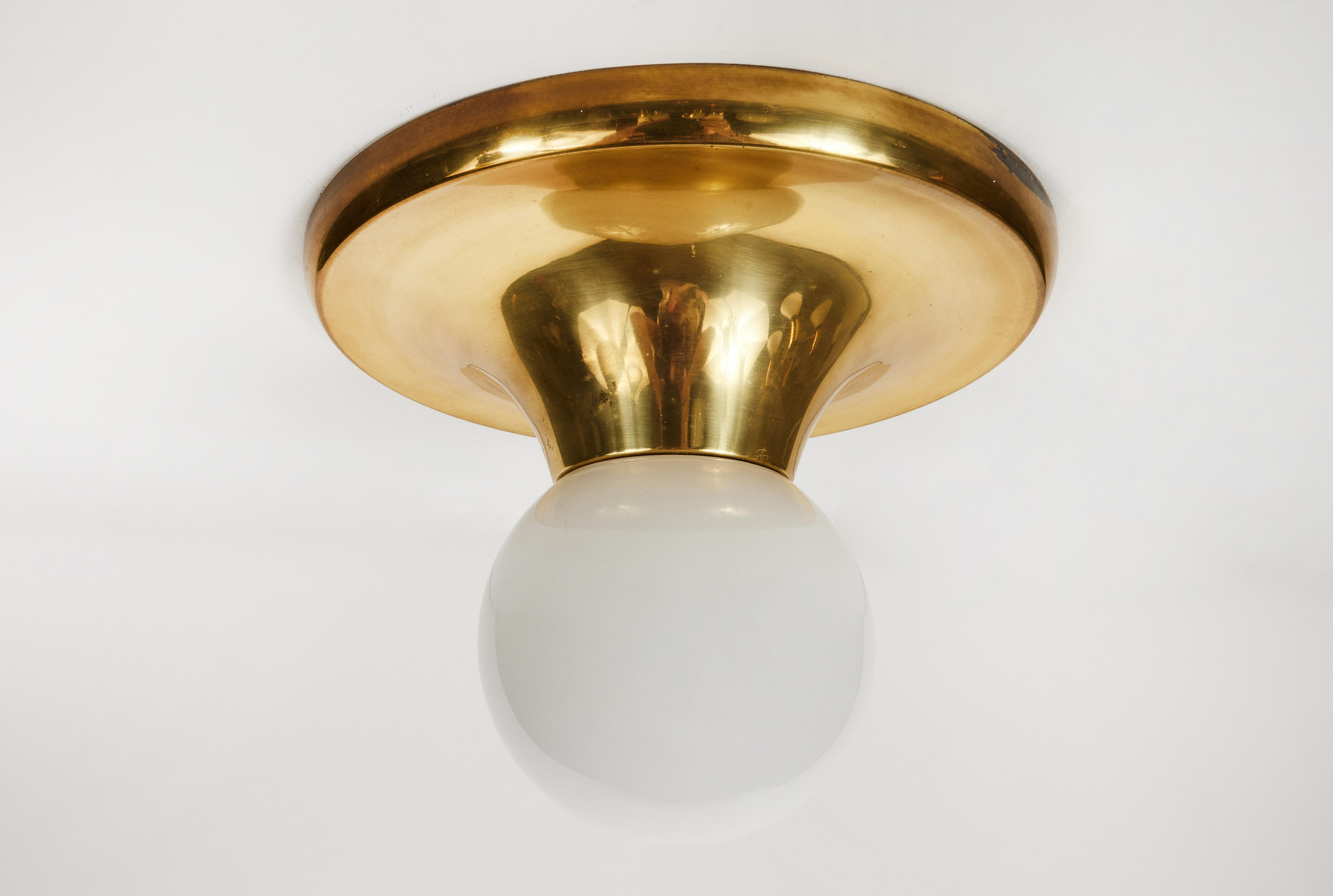 Brass 1960s Achille Castiglioni & Pier Giacomo 'Light Ball' Wall or Ceiling Lamp