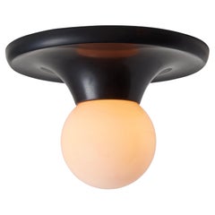 1960s Achille Castiglioni 'Light Ball' Wall or Ceiling Lamp in Black for Flos