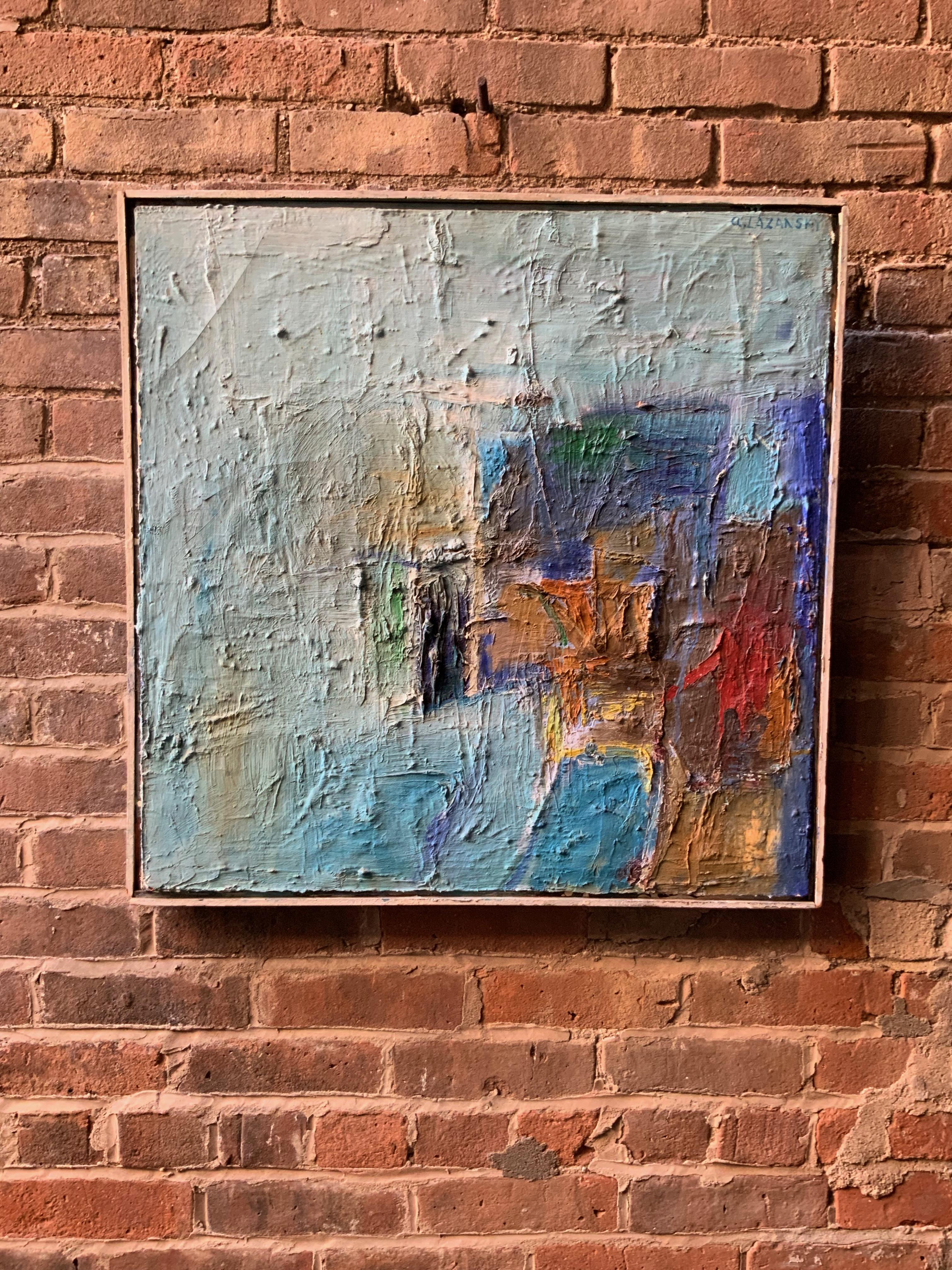 1960s Action Painting Manner of Philip Guston In Good Condition In Garnerville, NY