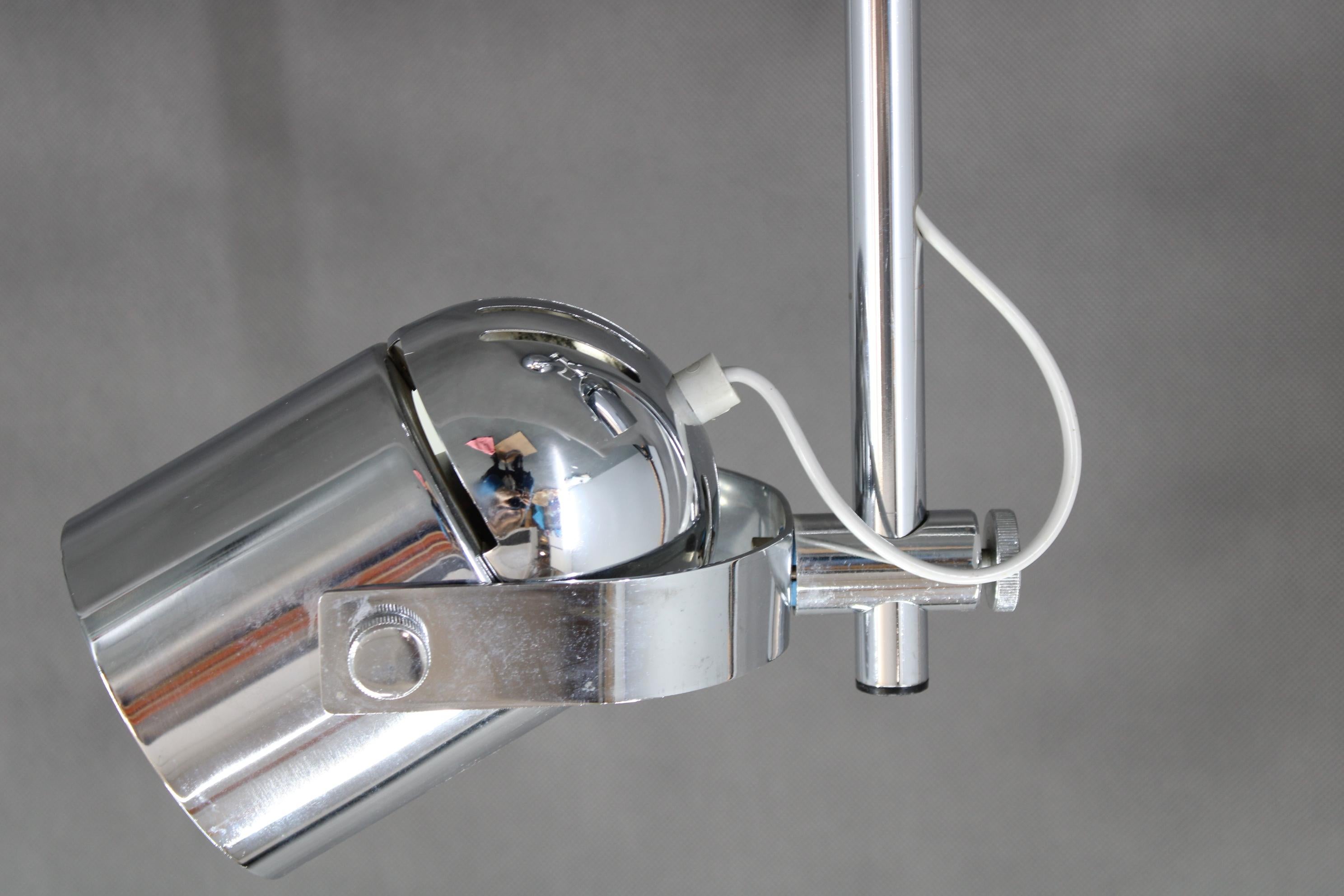 Steel 1960s Adjustable Ceiling Light Combi Lux designed by Stanislav Indra, Czechoslov For Sale