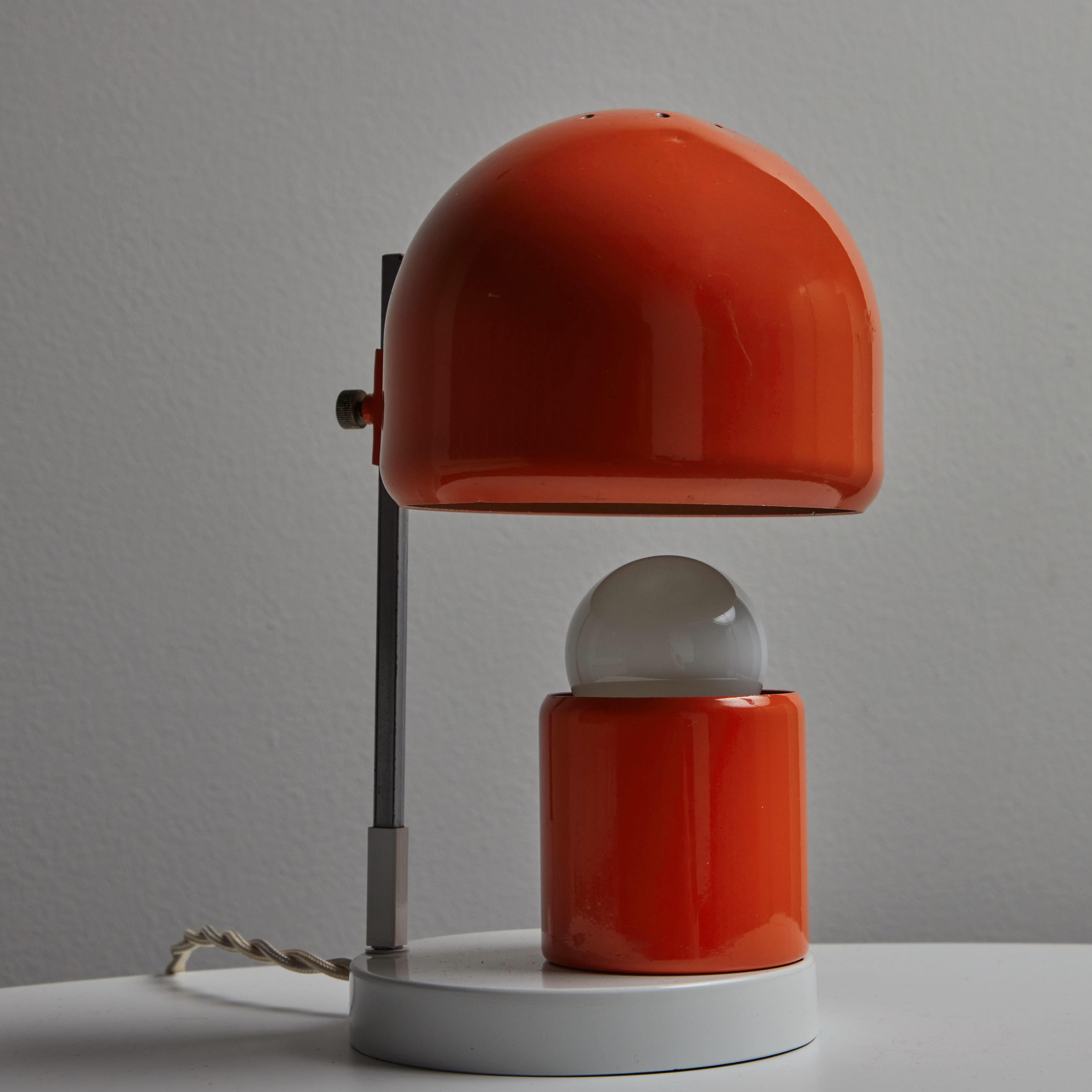 1960s Adjustable Perforated Table Lamp Attributed to Tito Agnoli for O-Luce For Sale 2