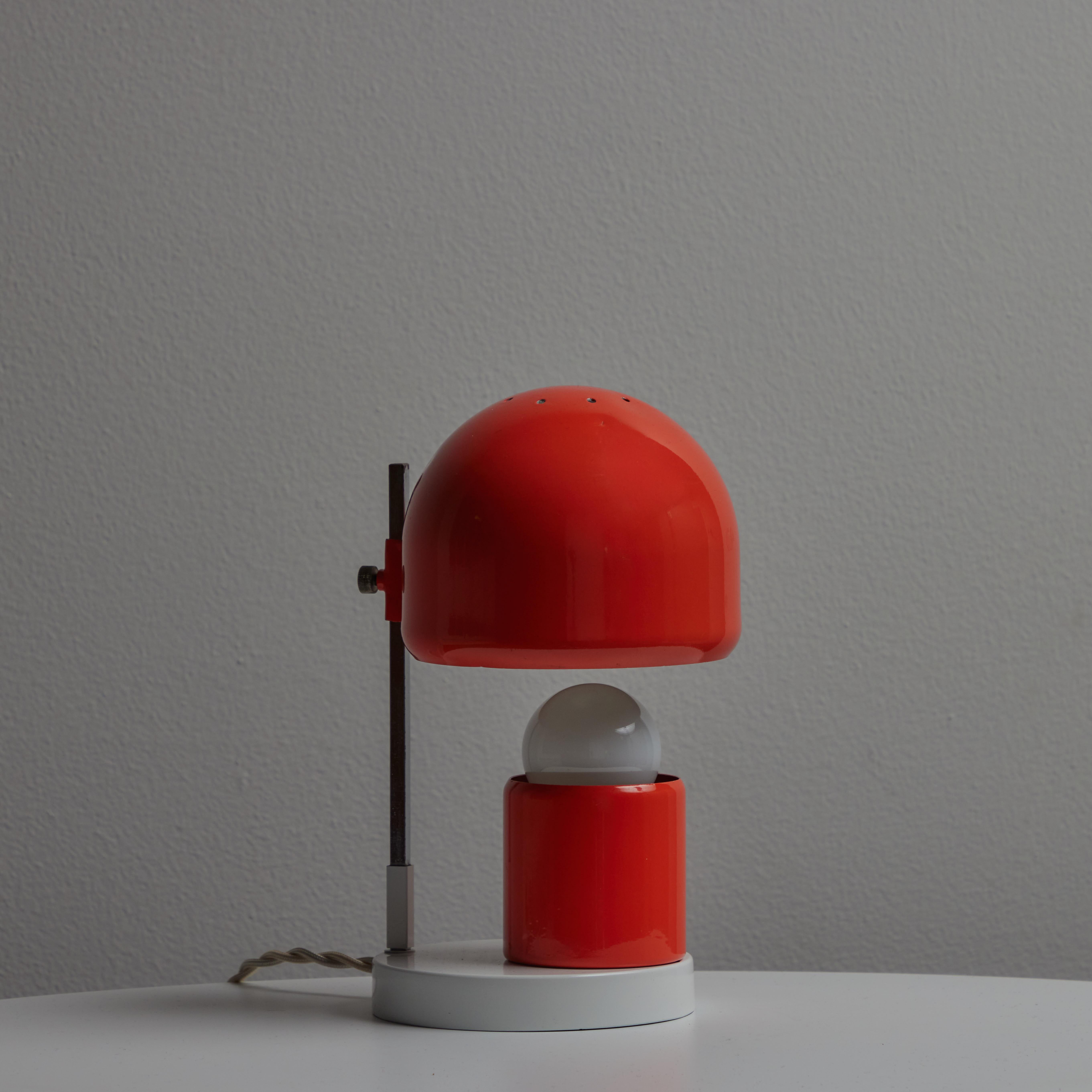 1960s Adjustable Perforated Table Lamp Attributed to Tito Agnoli for O-Luce For Sale 1