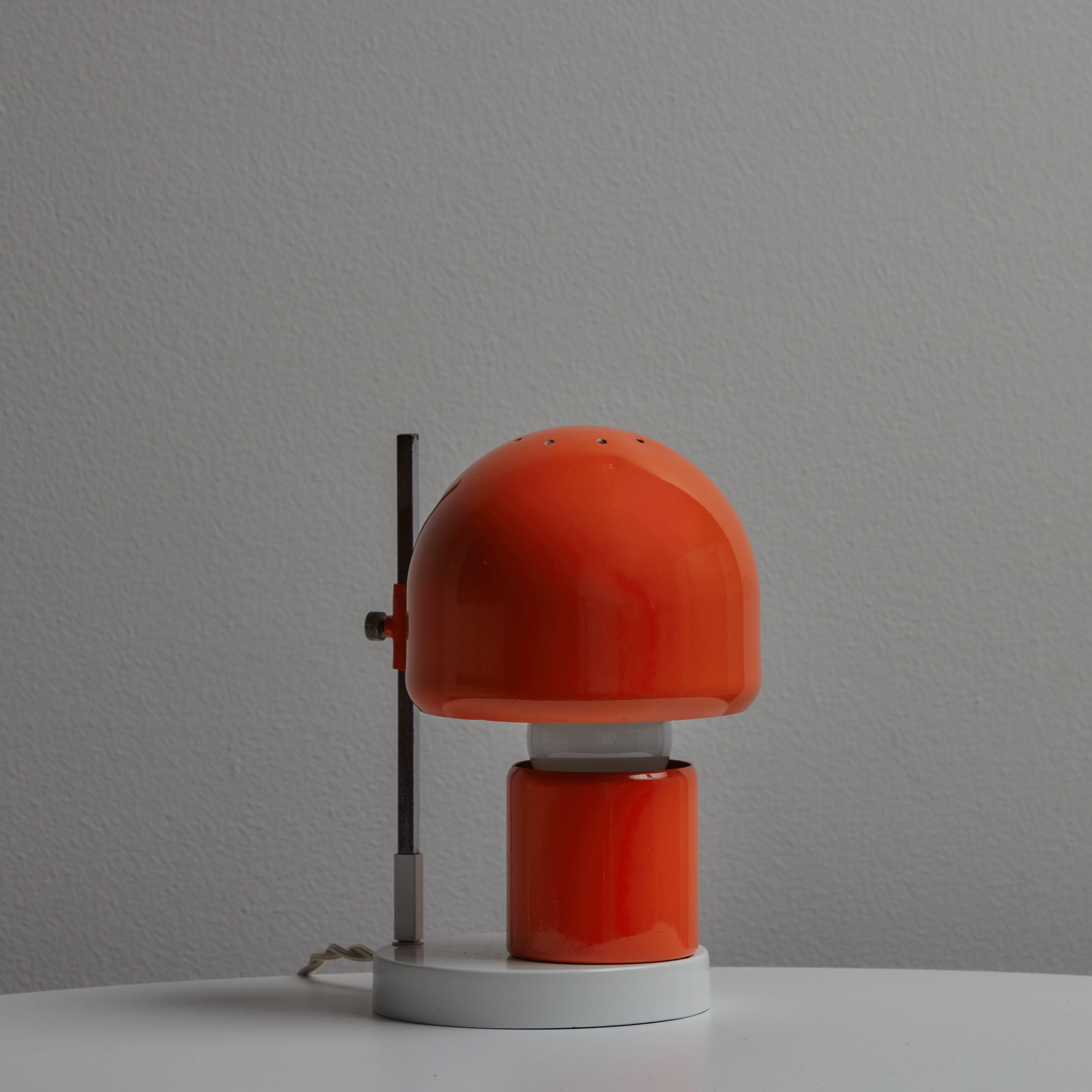 1960s Adjustable Perforated Table Lamp Attributed to Tito Agnoli for O-Luce For Sale 1