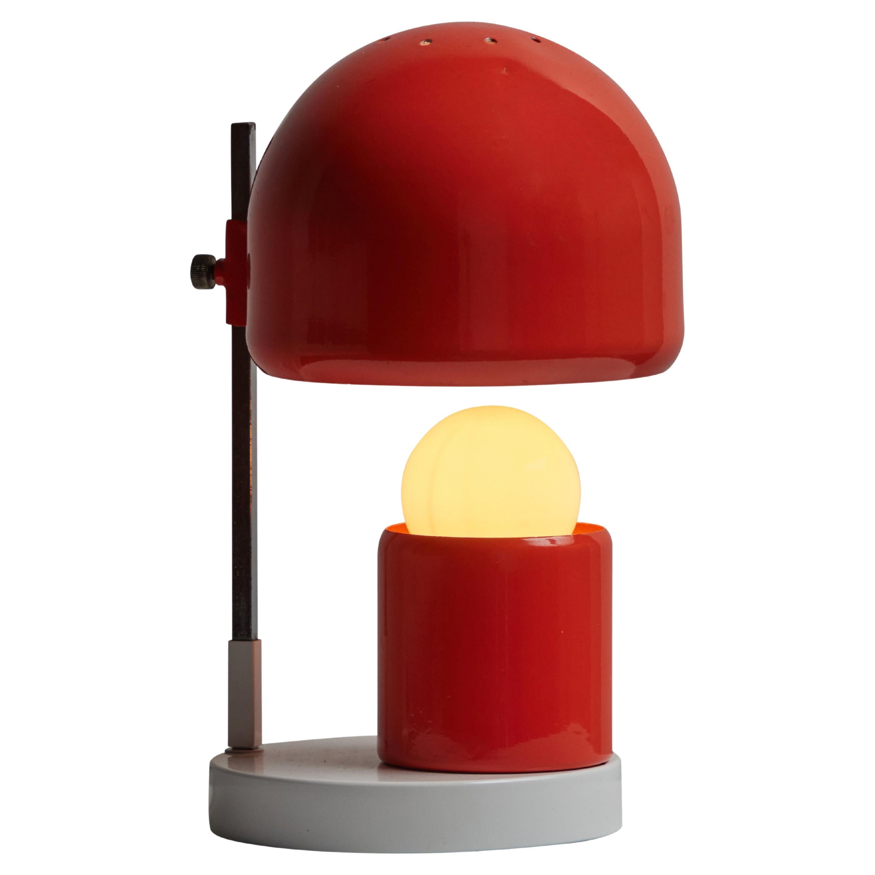 1960s Adjustable Perforated Table Lamp Attributed to Tito Agnoli for O-Luce For Sale