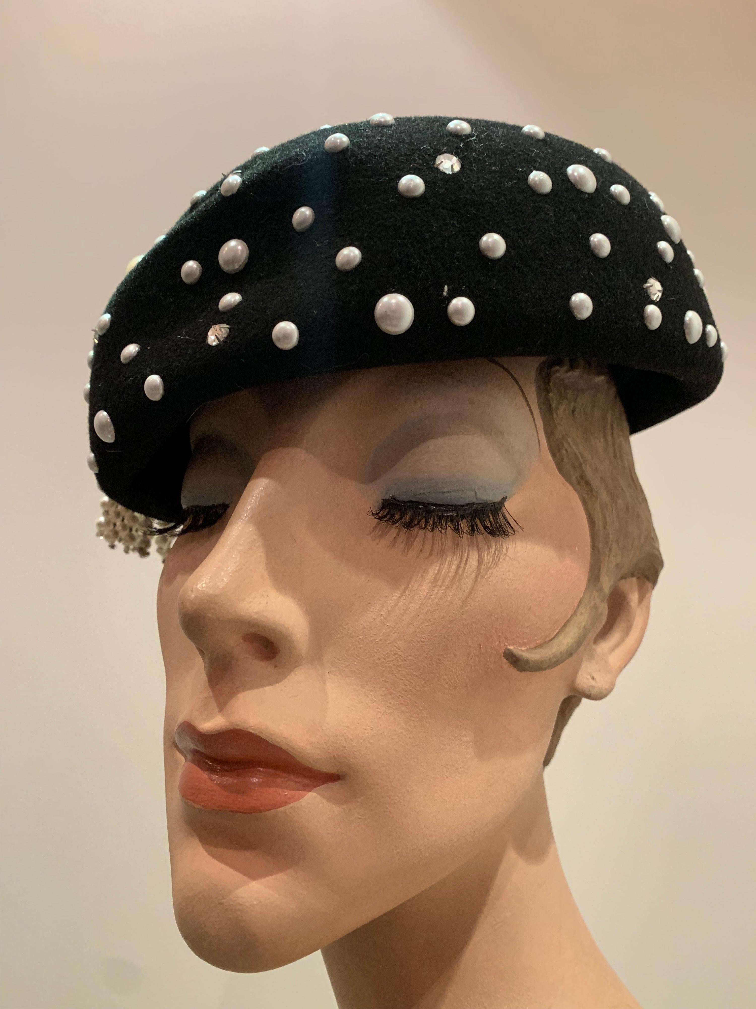 tasseled felt hat