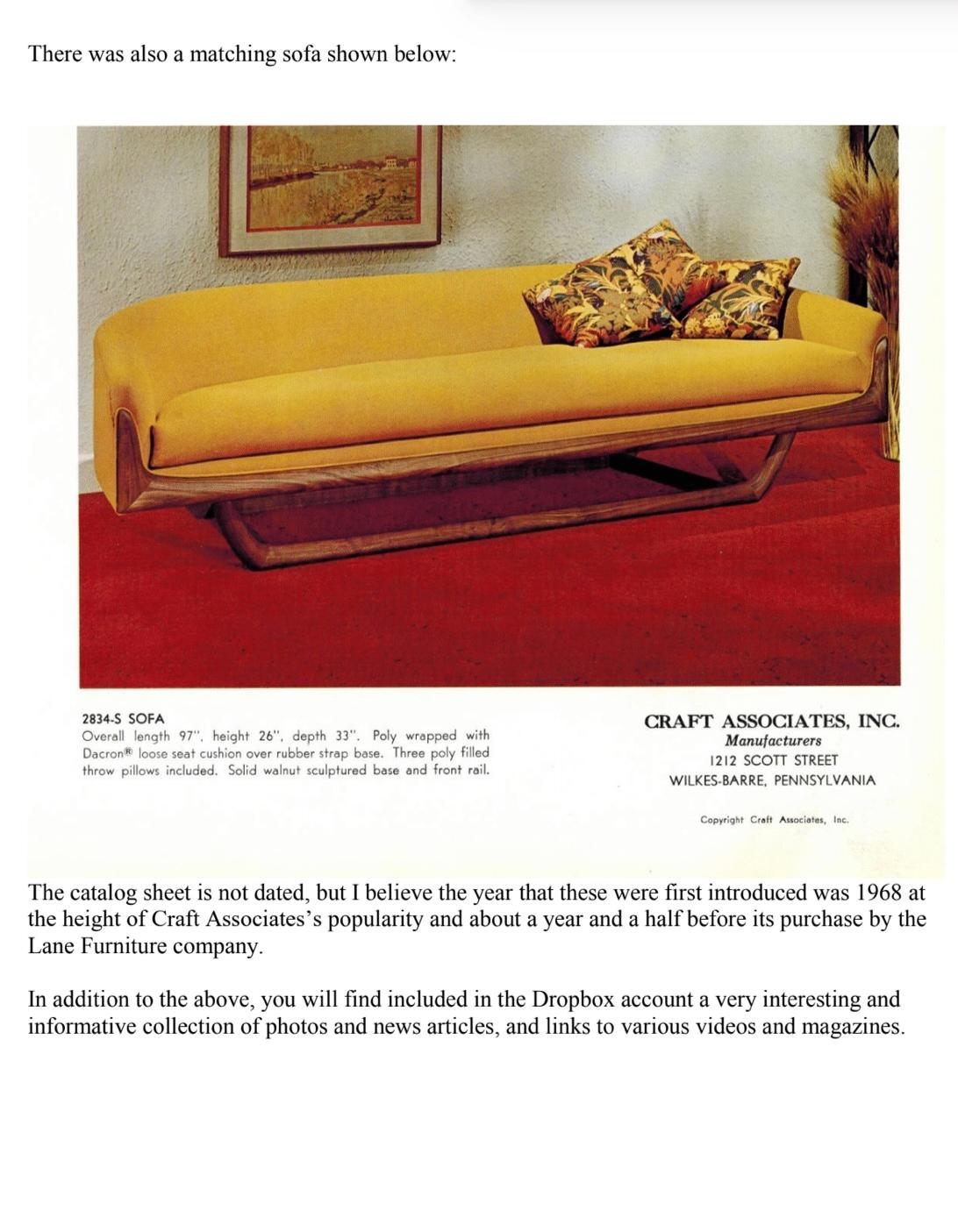 Paire de fauteuils de salon Adrian Pearsall Craft Associates 2832-C des années 1960 en vente 4
