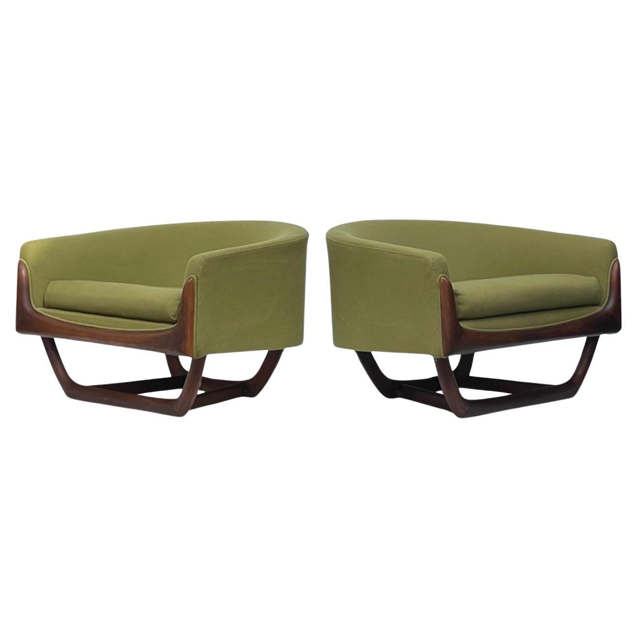 1960s Adrian Pearsall Craft Associates 2832-C Lounge Chair A Pair