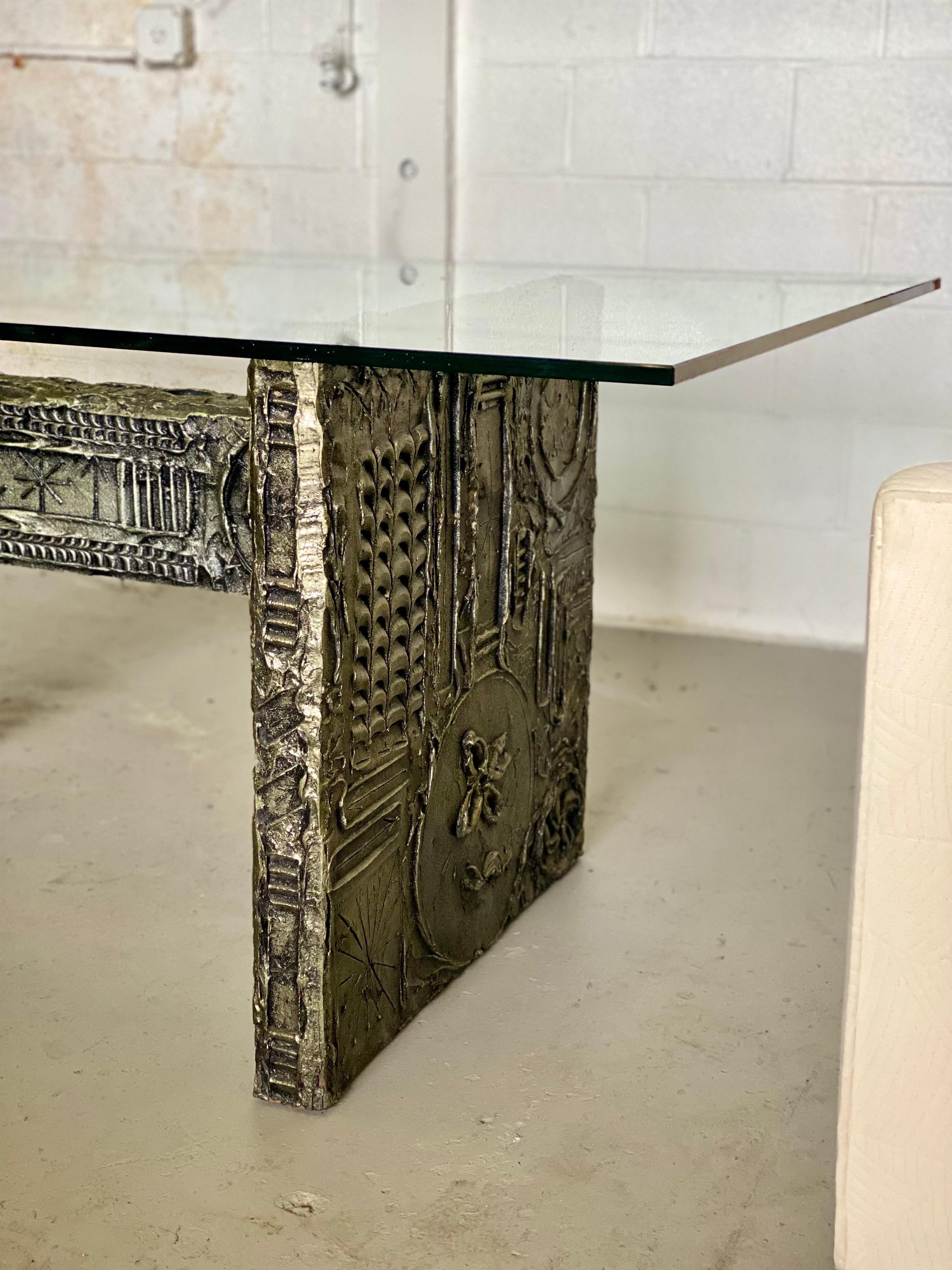 North American 1960s Adrian Pearsall for Craft Associates Brutalist Glass Dining Table For Sale