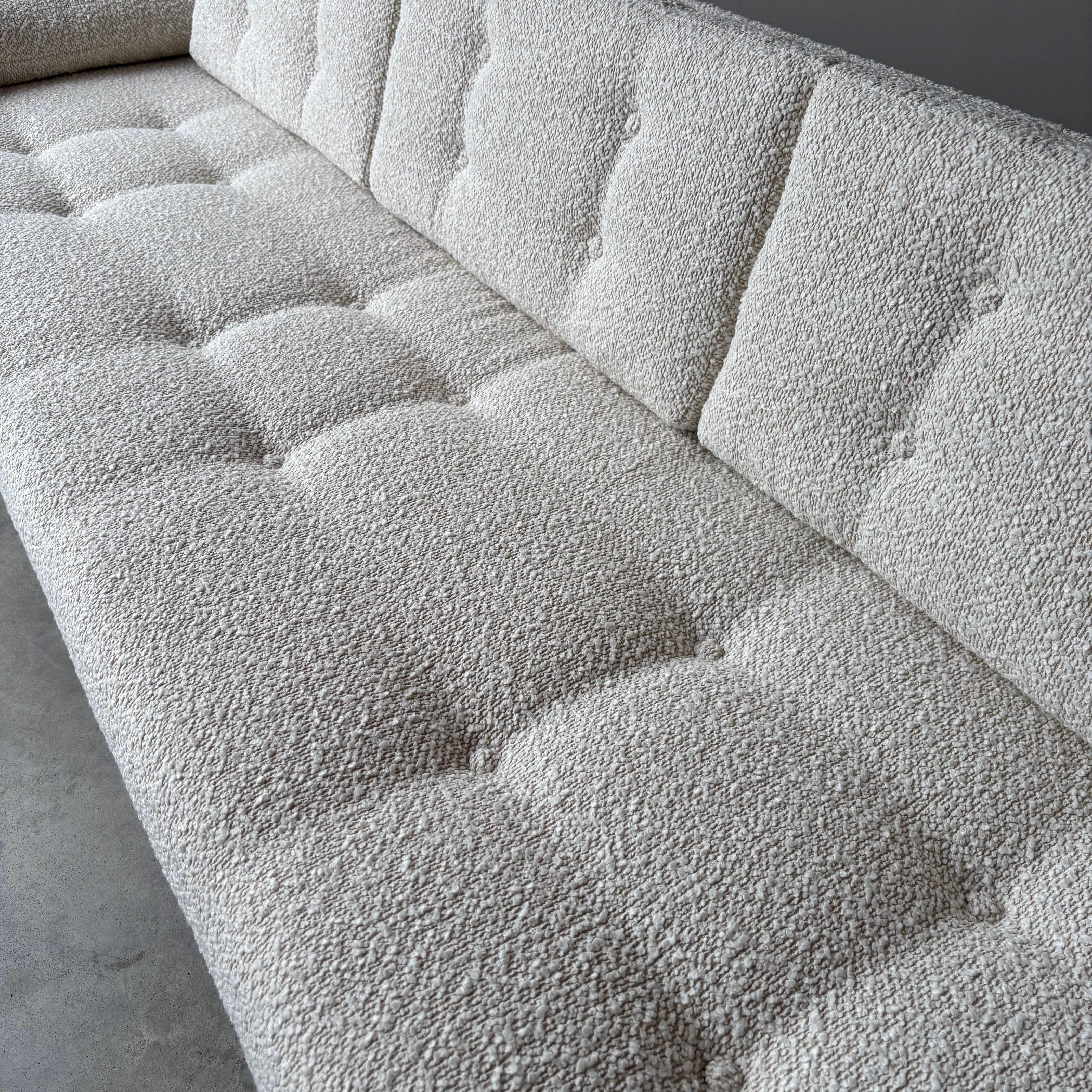 Mid-Century Modern 1960s Adrian Pearsall Gondola Sofa, Newly Upholstered Kravet Performance Fabric For Sale