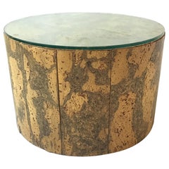 1960s Adrian Pearsall Round Cork Side Table