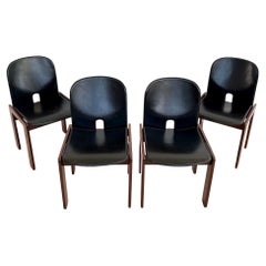1960's Afra and Tobia Scarpa "121" Dining Chairs for Cassina
