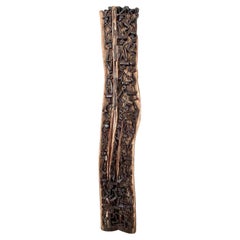 1960's African Makonde Ebony Tree of Life Art Sculpture XL for Wall Art Display