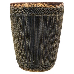 tambour africain en bois des années 1960
