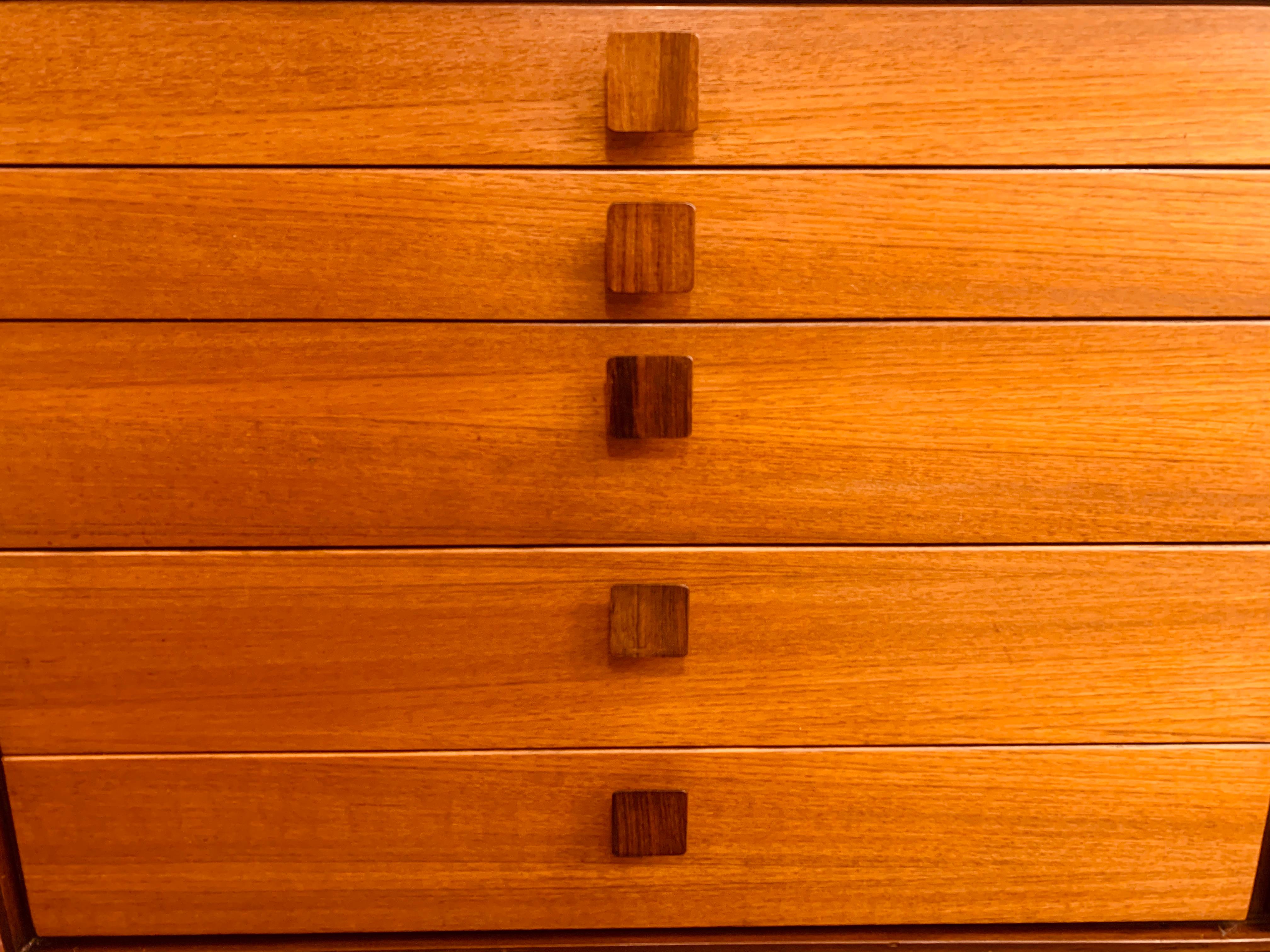 1960s Afromosia Teak Sideboard or Credenza by Ib Kofod Larsen for G Plan In Good Condition In London, GB