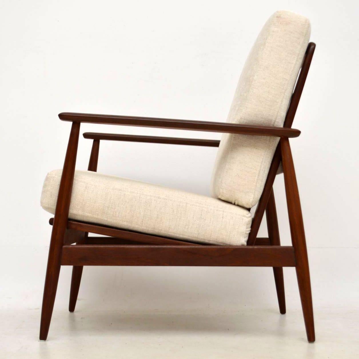 Mid-Century Modern 1960s Afromosia Vintage Armchair