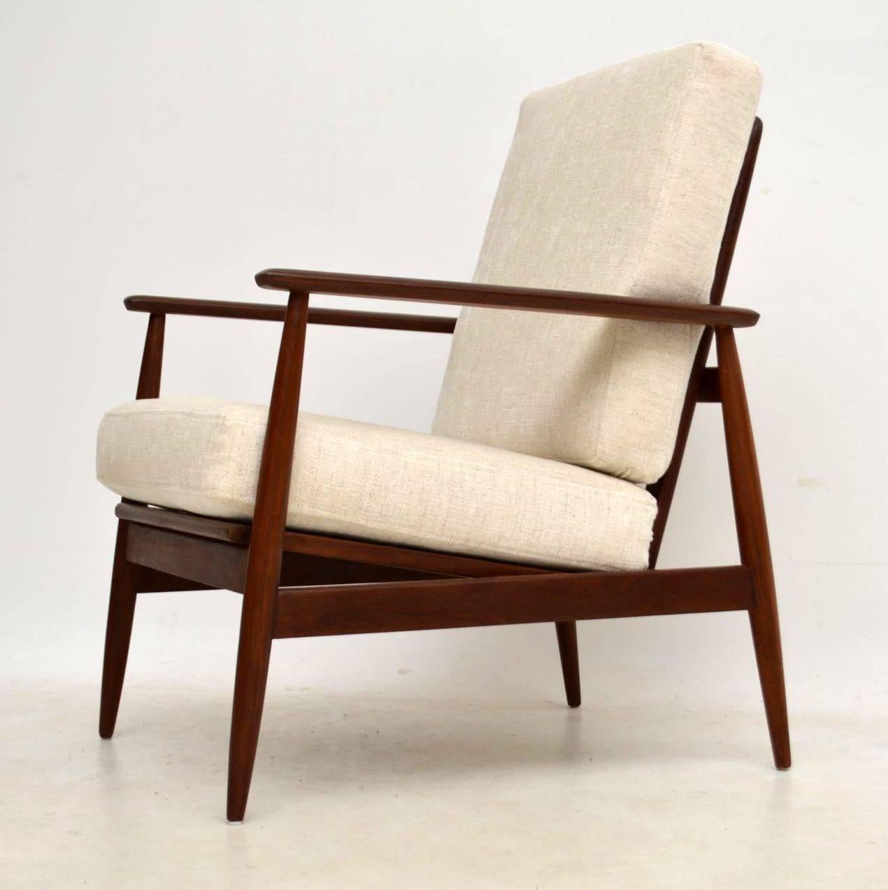 1960s Afromosia Vintage Armchair In Good Condition In London, GB