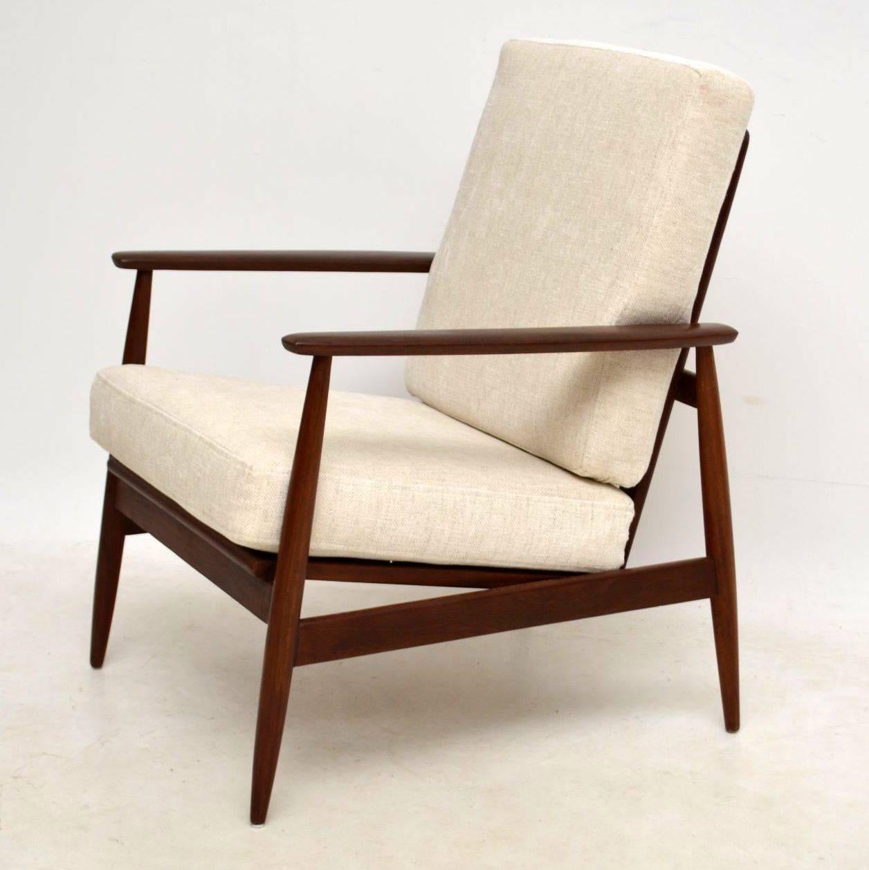 Wood 1960s Afromosia Vintage Armchair