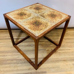 1960s Aksel Kjersgaard, Feldballes Mobelfabrik Rosewood Tiled Coffee Table