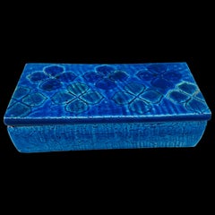 1960s Aldo Londi Bitossi 'Blue Rimini' Clover Box, #10/20