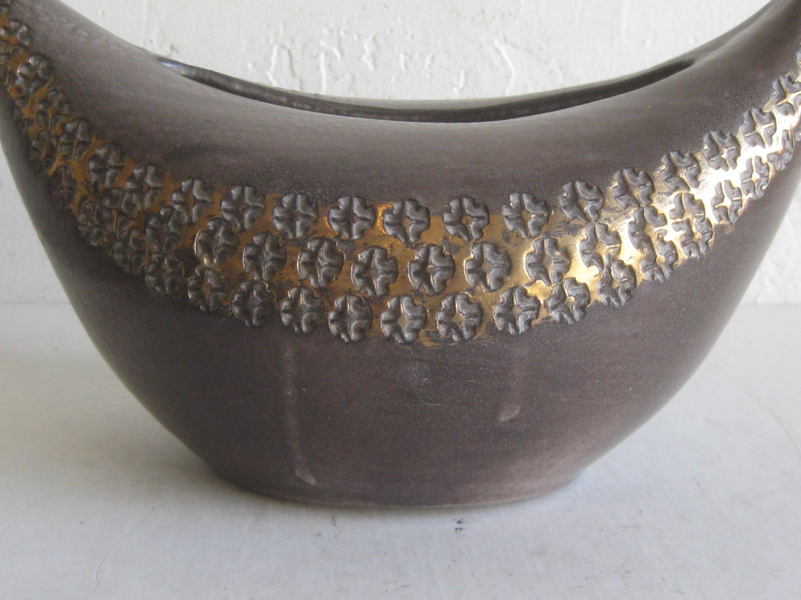1960's Aldo Londi Bitossi for Raymor Italy Abstract Ceramic Pottery Bird Vase 4
