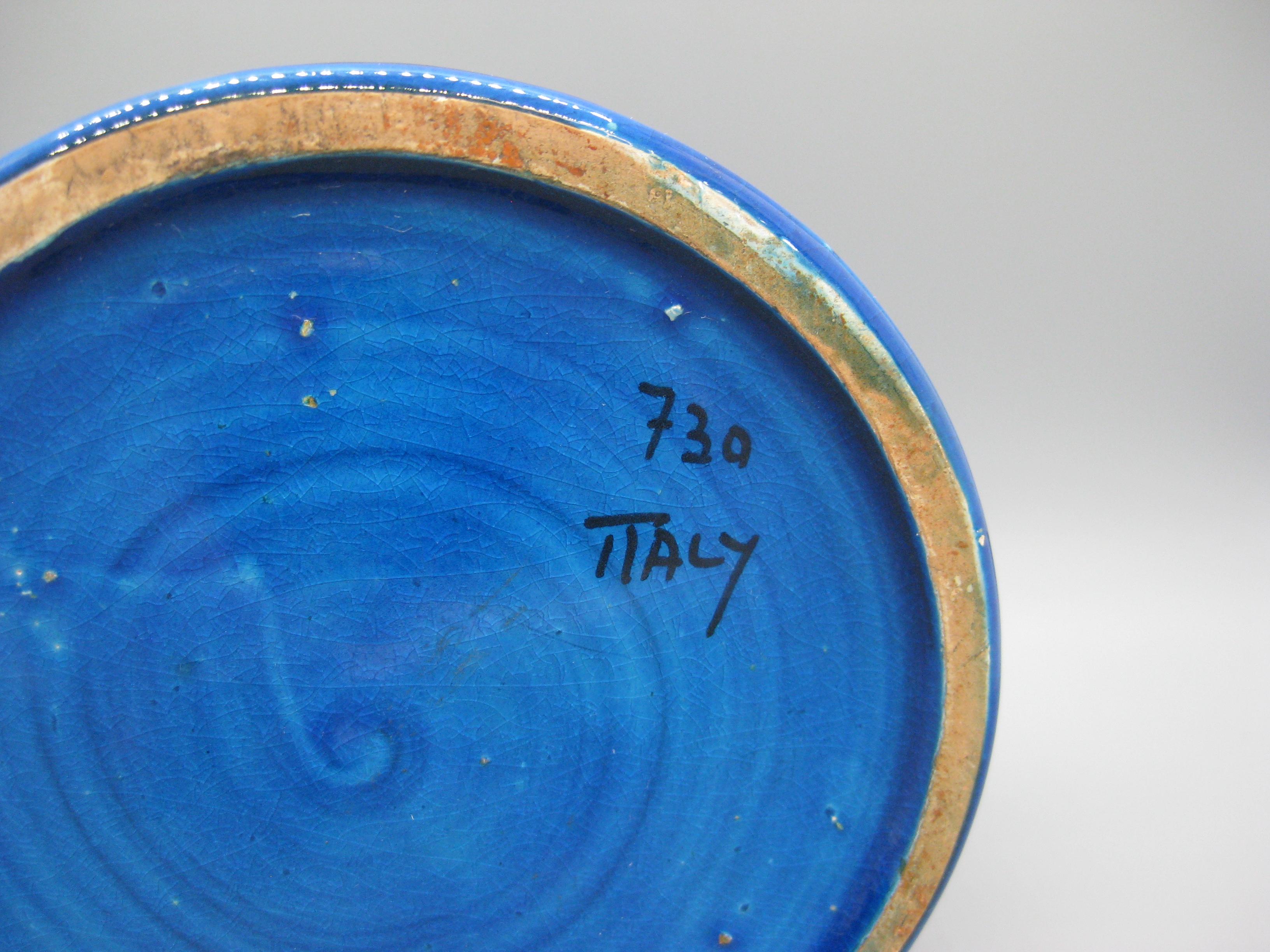 1960's Aldo Londi Bitossi for Raymor Italy Abstract Ceramic Pottery Rimini Vase For Sale 3