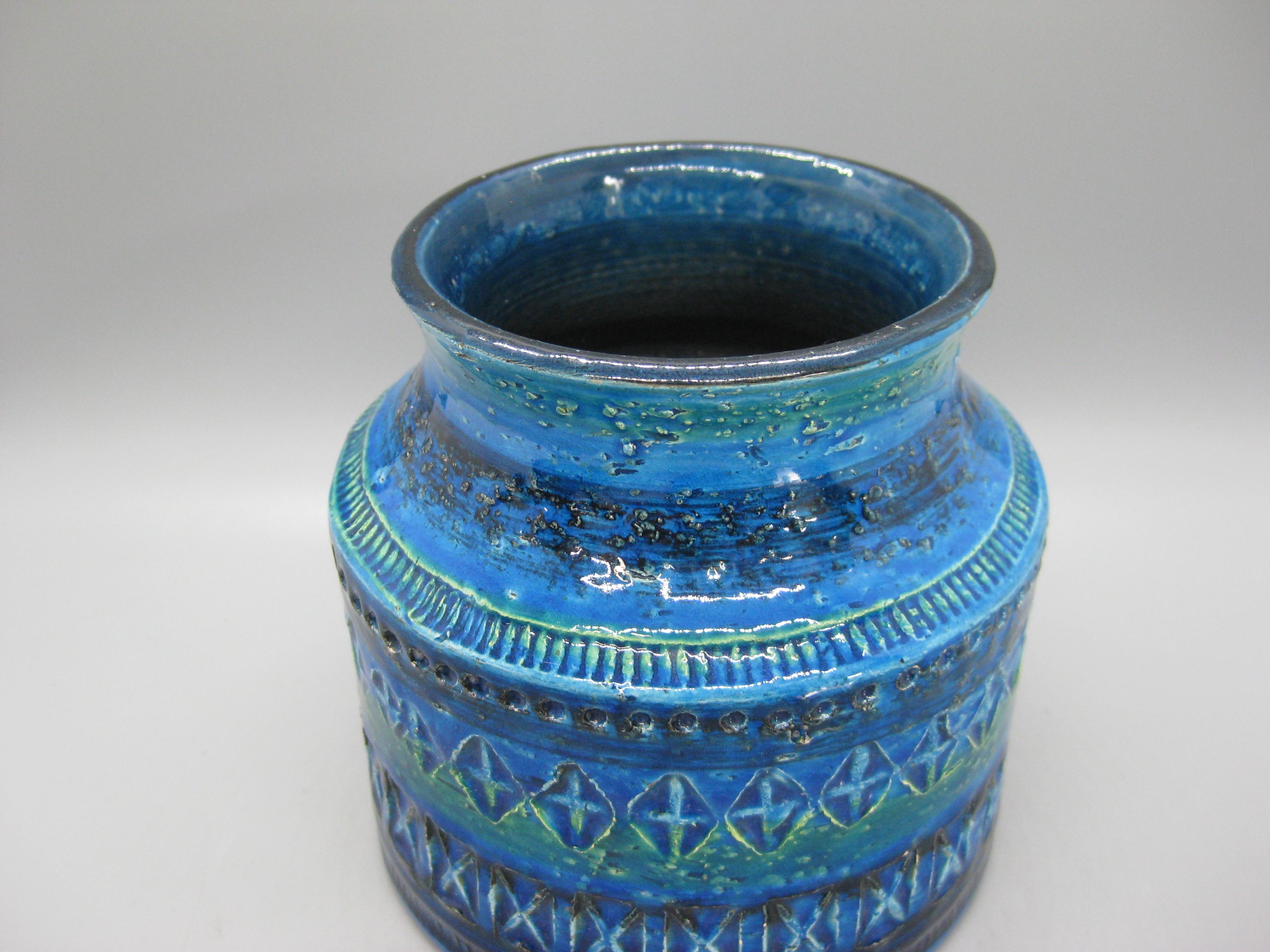 Abstrakte Rimini-Vase aus Keramik von Aldo Londi Bitossi für Raymor, Italien, 1960er Jahre (Italienisch) im Angebot