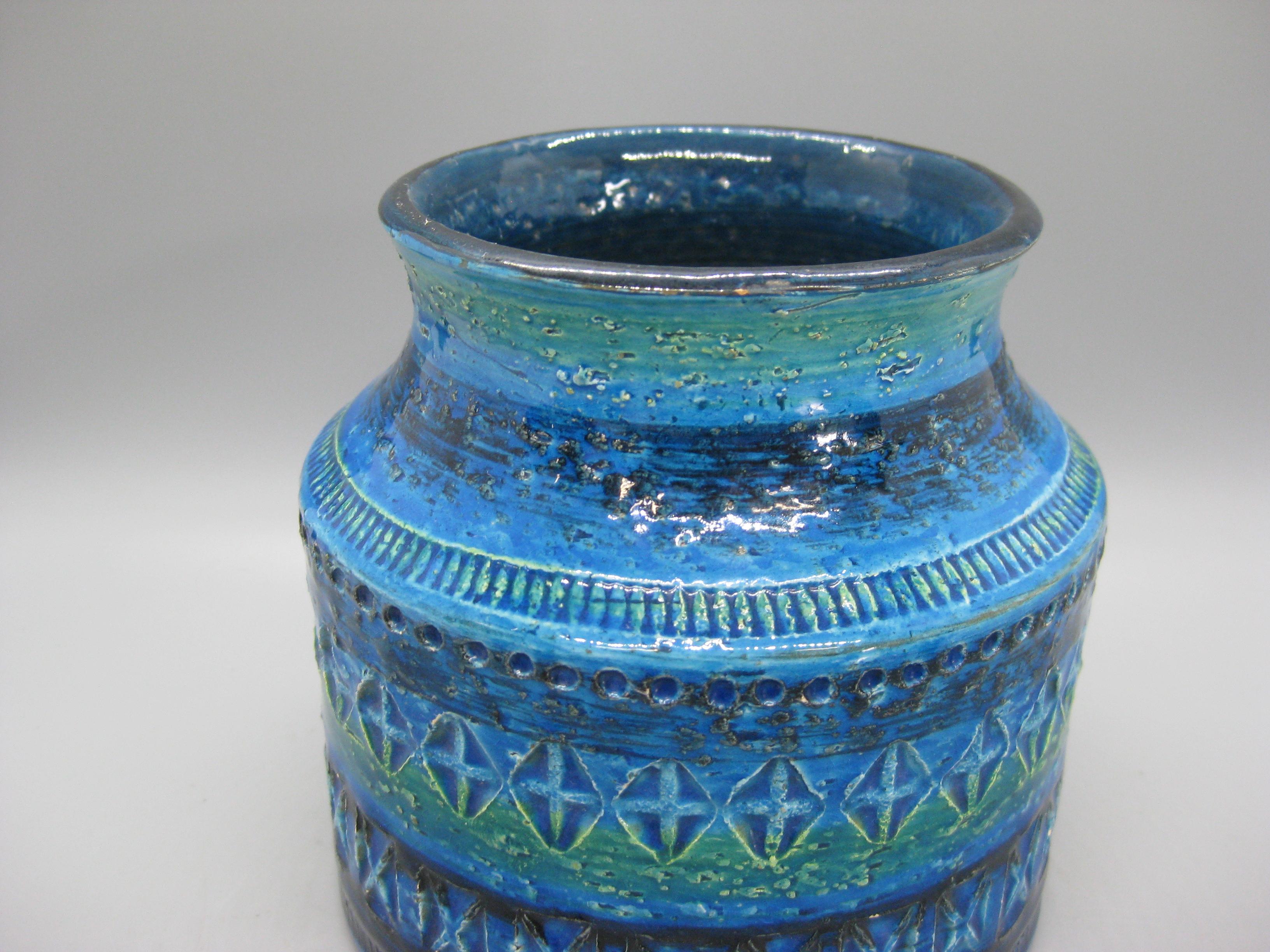 Abstrakte Rimini-Vase aus Keramik von Aldo Londi Bitossi für Raymor, Italien, 1960er Jahre (20. Jahrhundert) im Angebot