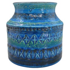 1960's Aldo Londi Bitossi for Raymor Italy Abstract Ceramic Pottery Rimini Vase