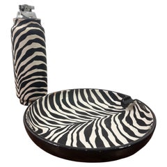 1960s Aldo Londi for Bitossi Italian Zebra Glaze Ceramic Smoking Set