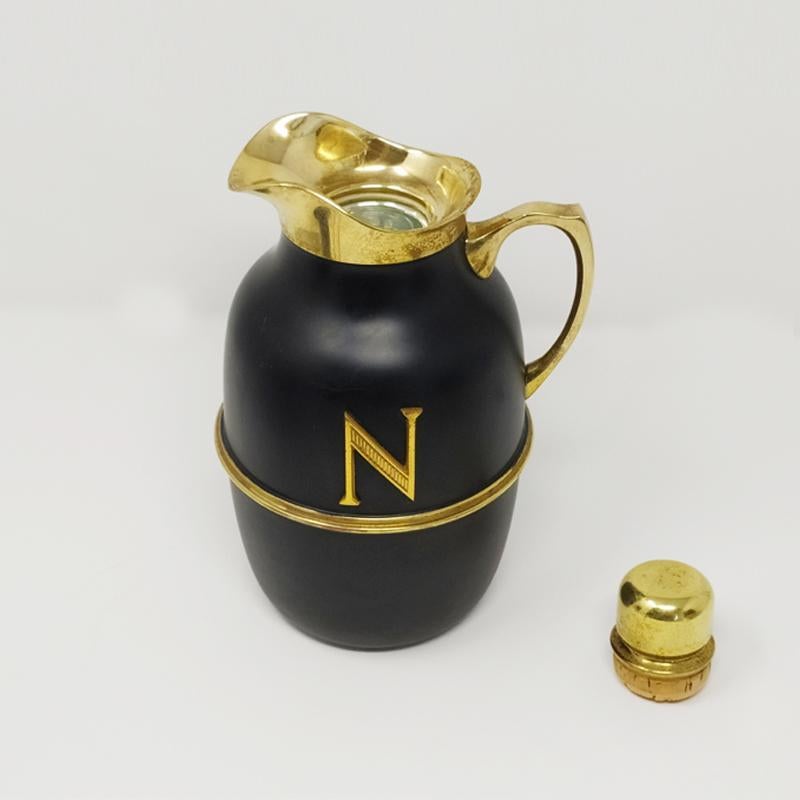 Mid-Century Modern 1960s, Aldo Tura Modern Italian Brass Cocktail Set for Napoleon Cognac For Sale