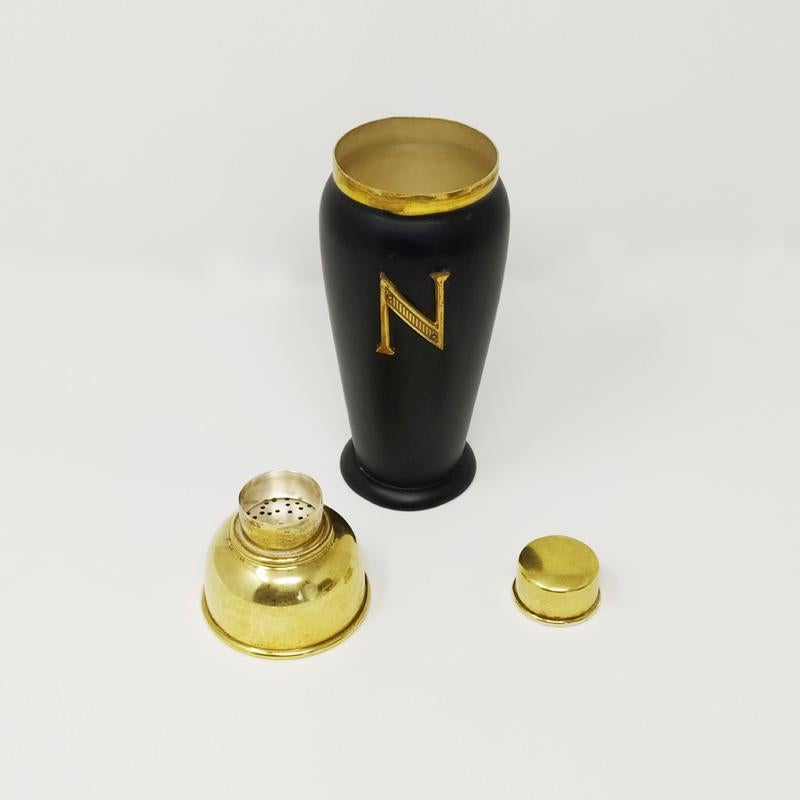 1960s, Aldo Tura Modern Italian Brass Cocktail Set for Napoleon Cognac For Sale 1
