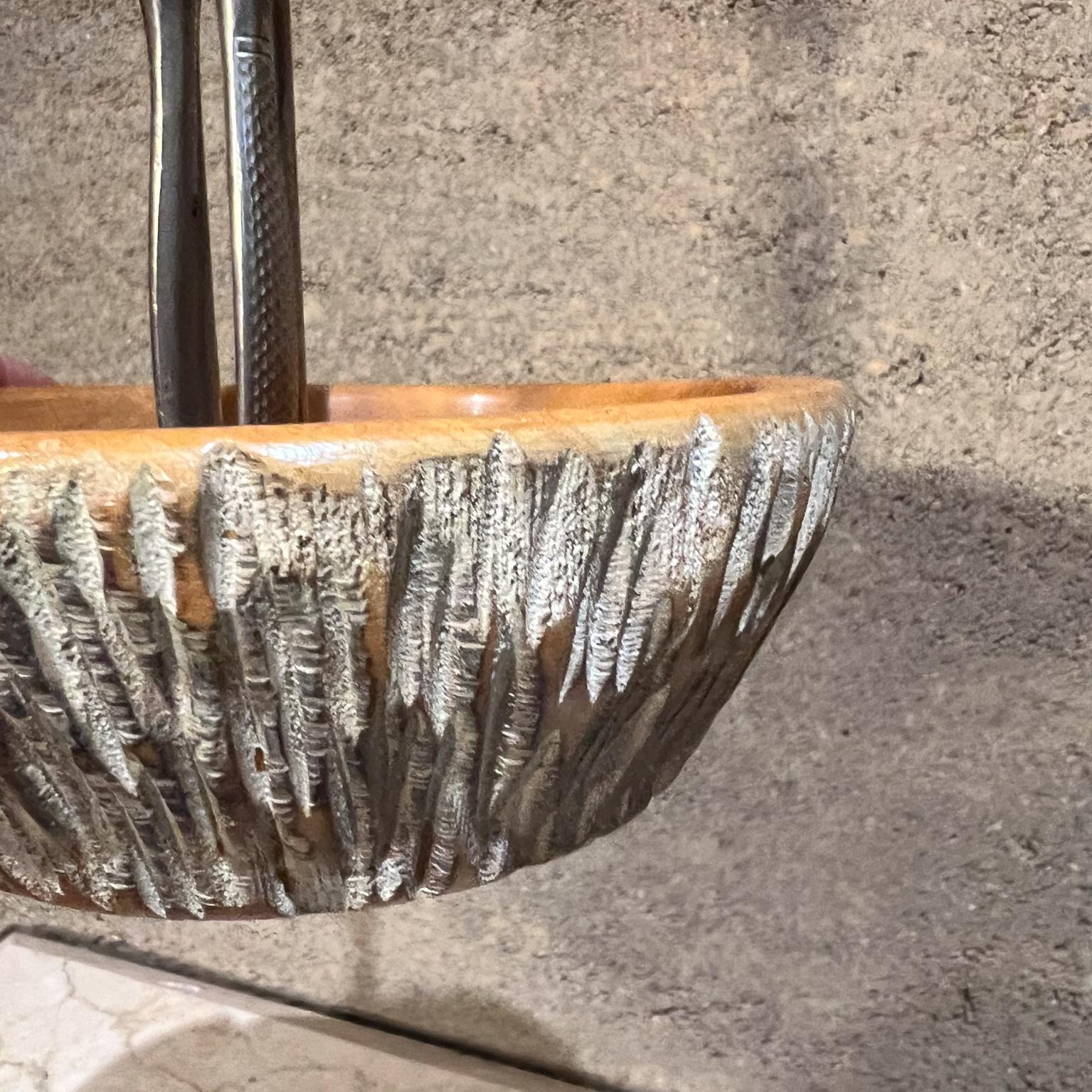 1960 Aldo Tura Bol et casse-noix en bois sculpté Macabo Italie en vente 7