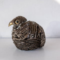 1960s Alexander Blazquez Mexican Modern Metal Bird Sculpture