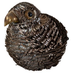 1960s Alexander Blazquez Mexican Modern Metal Bird Sculpture