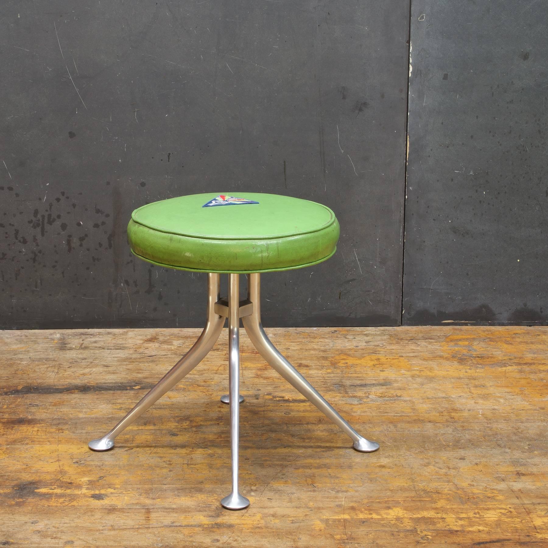 Mid-Century Modern 1960s Alexander Girard Herman Miller Braniff Airline Herman Miller Stool Chair