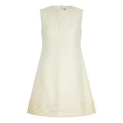 Abito Alice Boiget Mod anni '60 in lana color crema