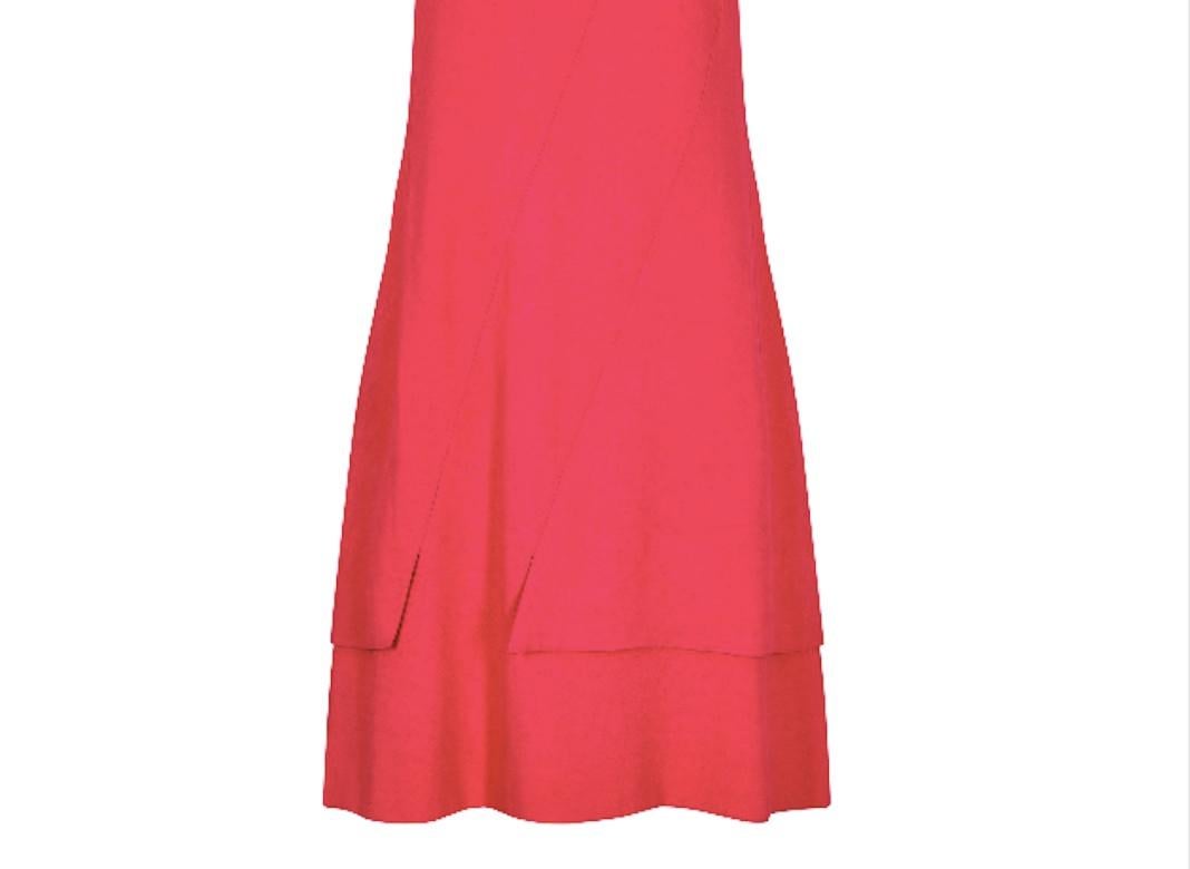 1960s Alice Goyer French Couture Cerise Pink Dress 1