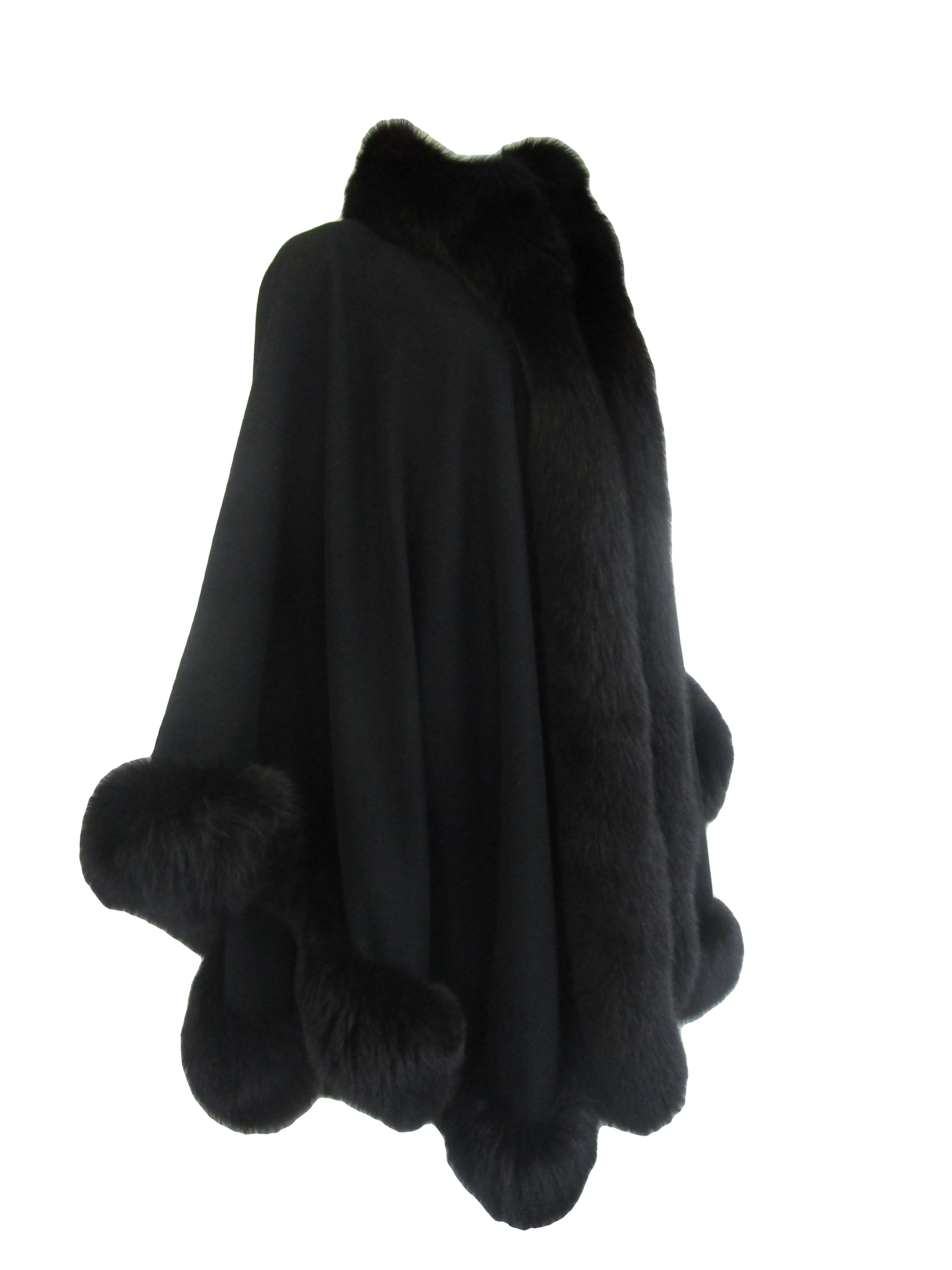 black fur cloak