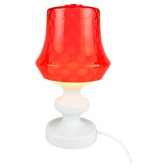 1960's All-Glass Table Lamp, Czechoslovakia