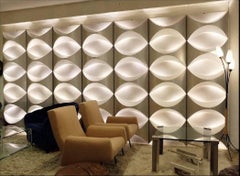 1960s Aluminium Modular Wall-Mounted Light Panels