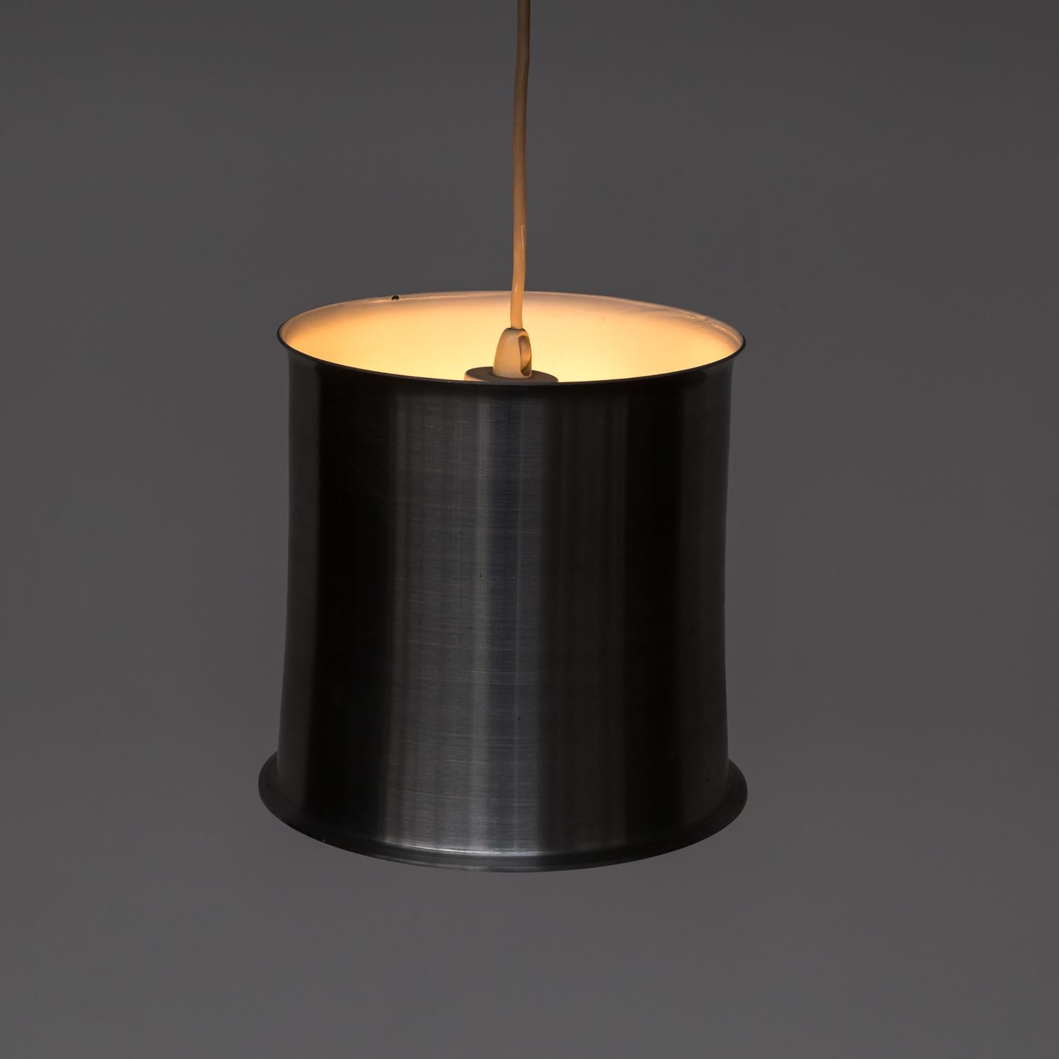 Mid-Century Modern 1960s Aluminum Pendant Hanging Lamp For Sale