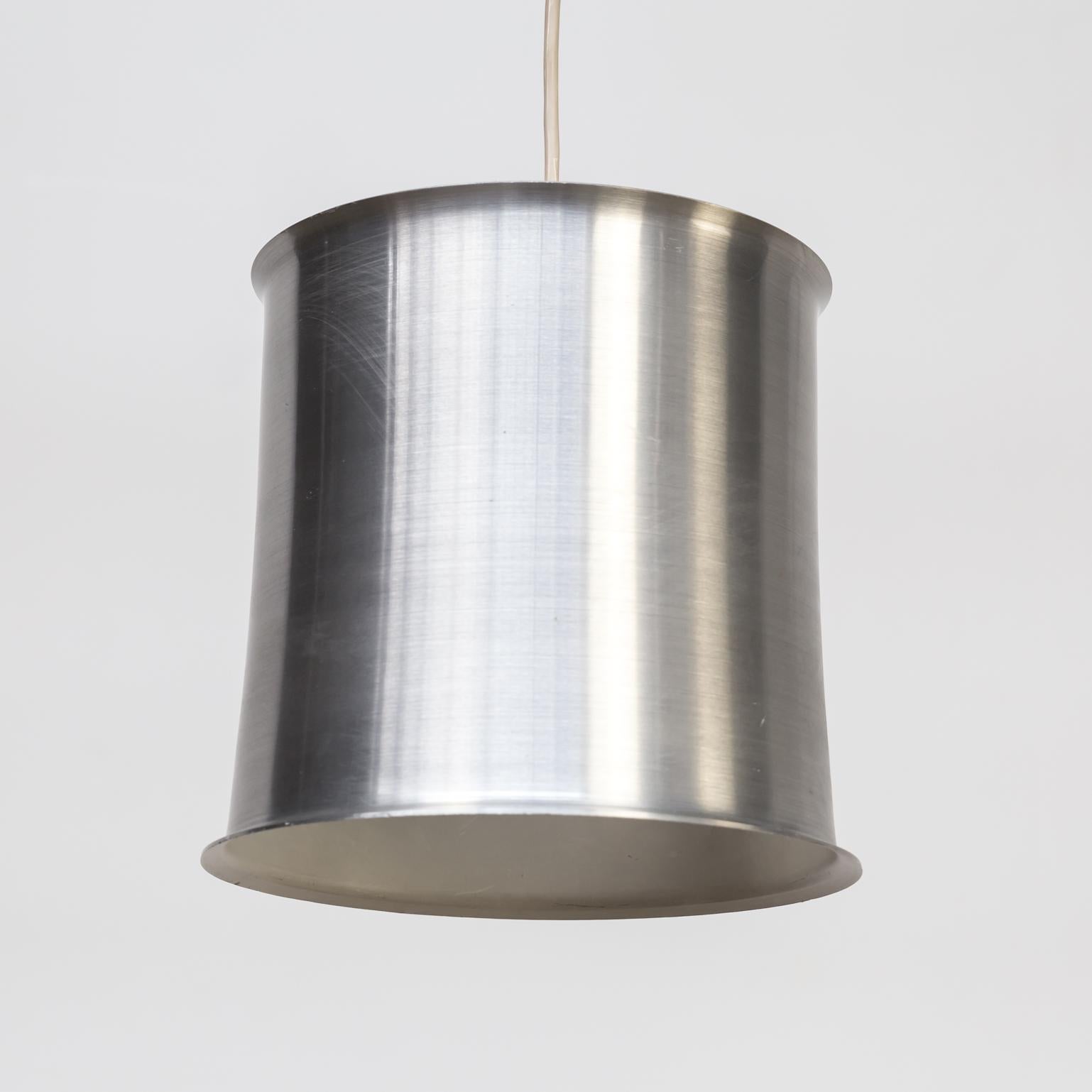 Unknown 1960s Aluminum Pendant Hanging Lamp For Sale