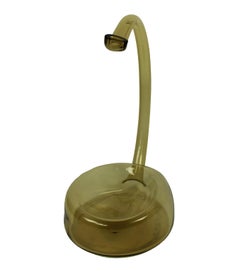 1960s Amber Murano Glass Sculpture