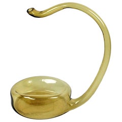 1960s Amber Murano Glass Sculpture