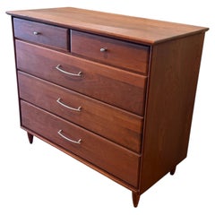 Commode en noyer massif de style californien américain des années 1960, de la marque Ace - Modèle « Hi » en noyer