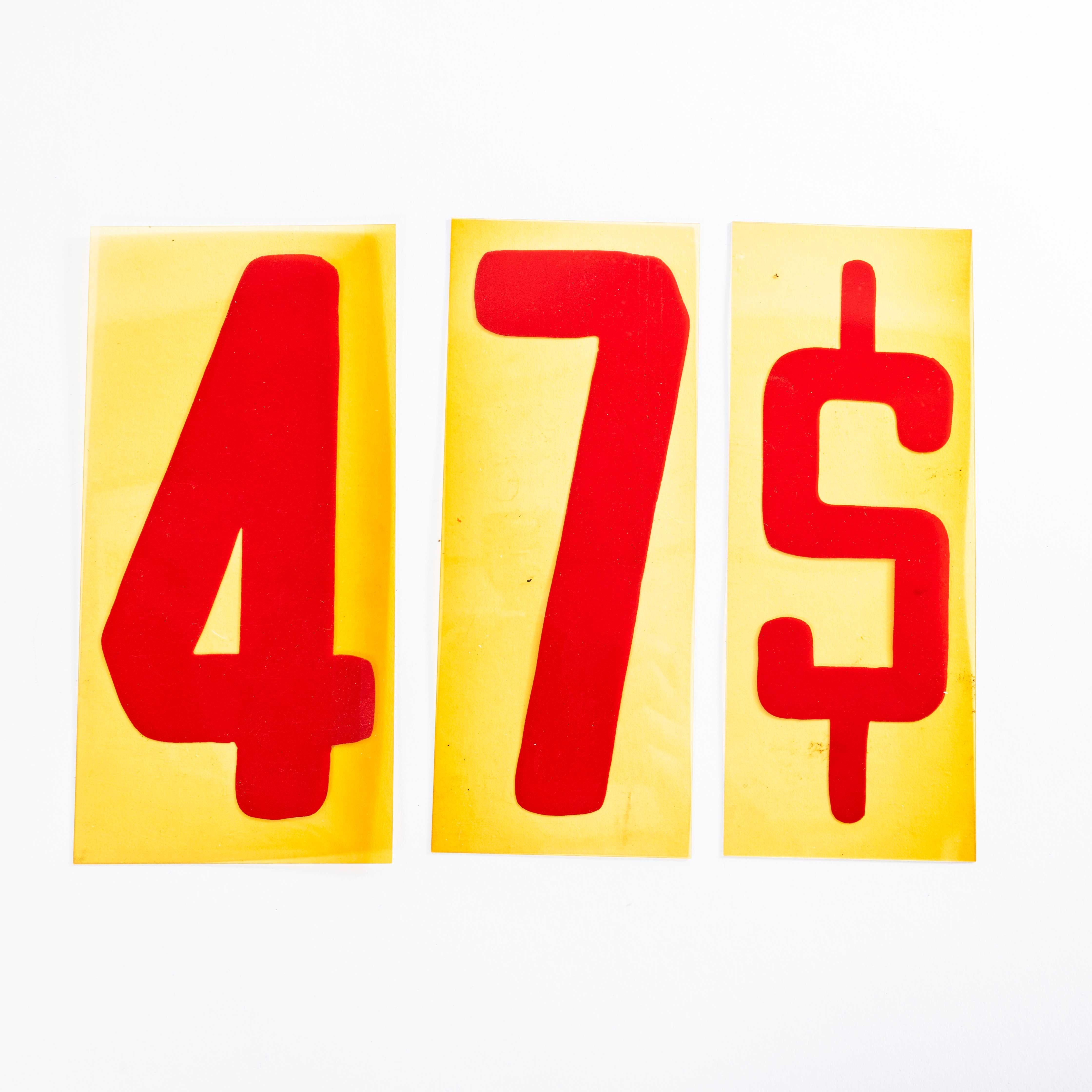Plastica Numeri delle stazioni di servizio americane degli anni '60 - Set 1-9 più altri personaggi in vendita