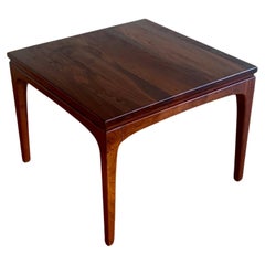 1960s American Modern California Design Solid Walnut Small Cocktail End Table