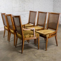 1960s American Modernist Dining Chairs Custom Folio 3 Line by Henredon Set of 6