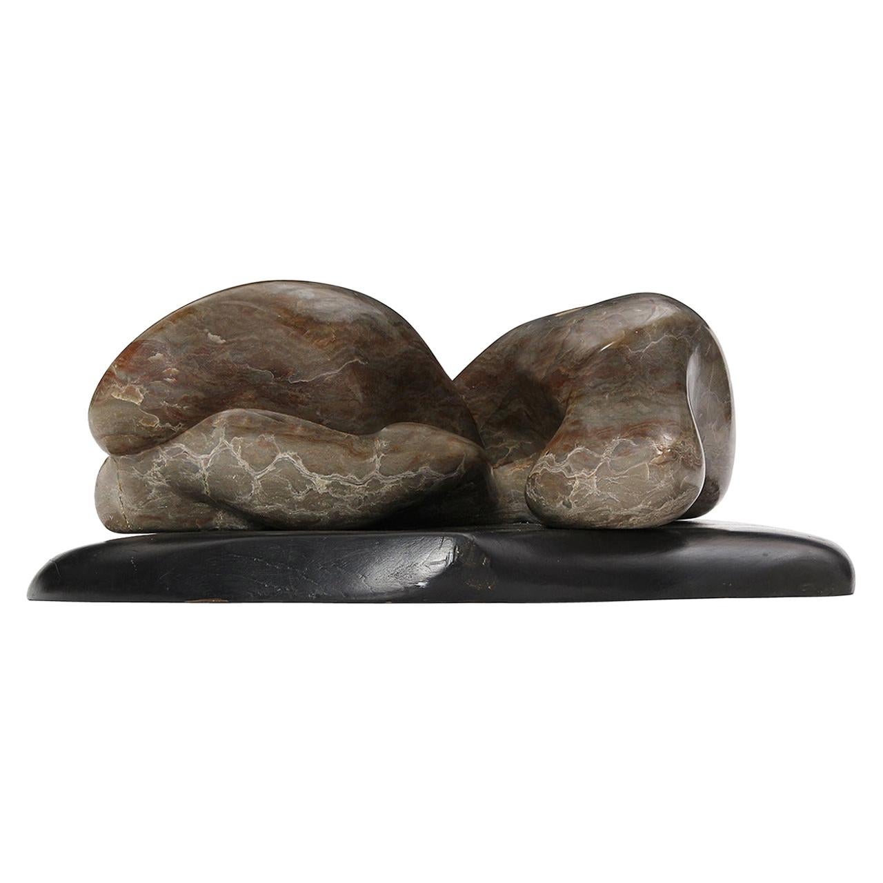 Escultura modernista de piedra de EE.UU., años 60